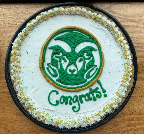 12" CSU Rams Decorated Cookie Cake