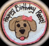 Large Birthday Cookie with Puppy
